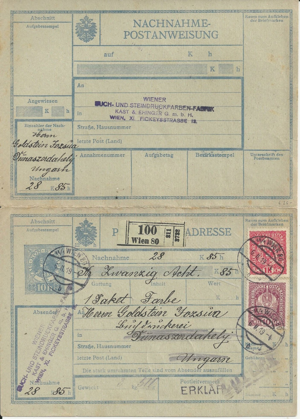 Inflation in Österreich - Belege - 1918 bis 1925 - Seite 26 Bild_781