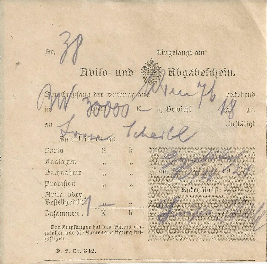  - Inflation in Österreich - Belege - 1918 bis 1925 - Seite 26 Bild_782