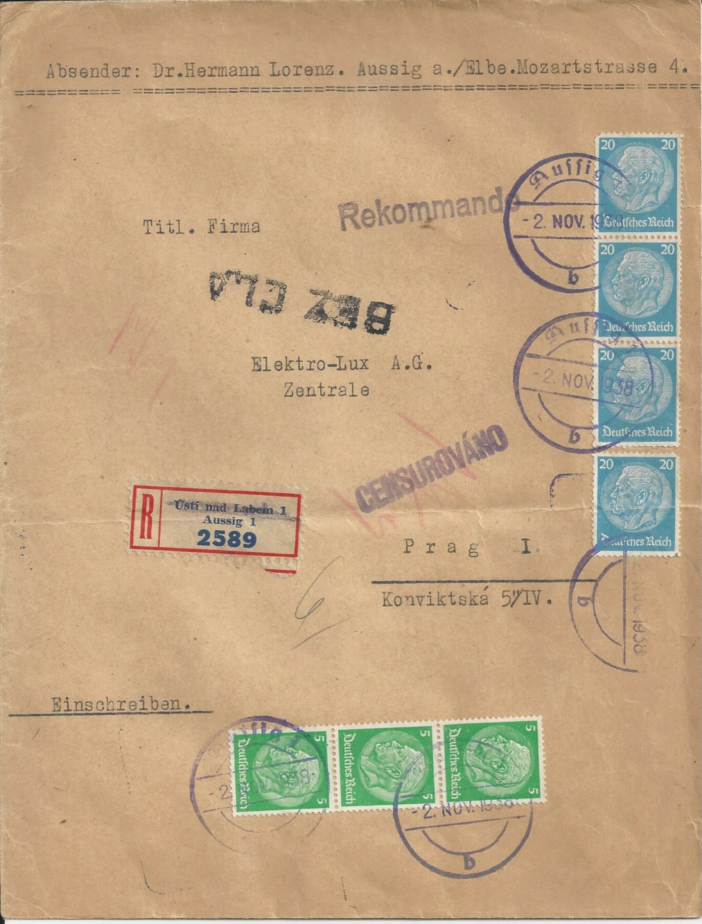 Sudetenland Brief, 1938, Bild_826