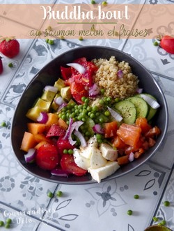 Buddha Bowl - Saumon, Melon et Fraises Buddha10