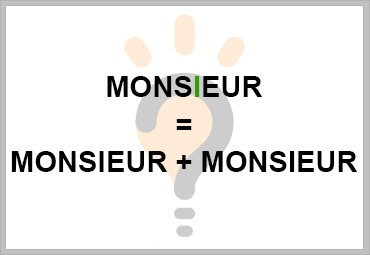 Dingbat  - Monsieur = Monsieur + Monsieur Dingba11