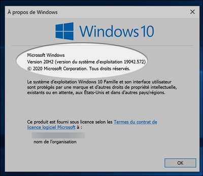 Mise à jour Windows 10 21H1 Window13