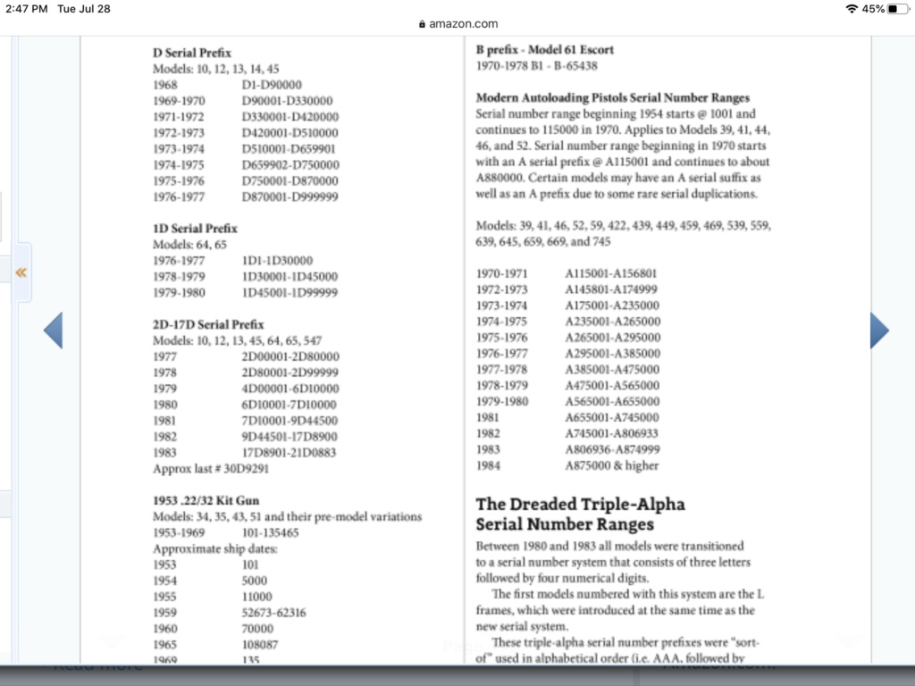 Serial Numbers and dates for a S&W 52-2 1de45c10