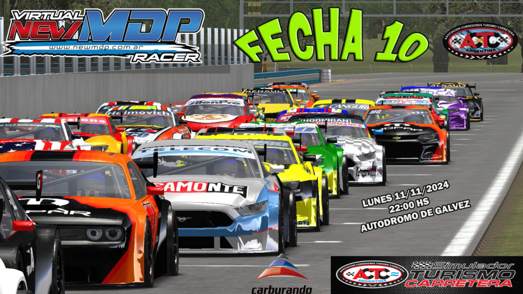 ESTE LUNES 11 DE NOVIEMBRE DEL 2024 A PARTIR DE LAS 22:00 HS FECHA 10 TORNEO DE TC 2024 NUEVA GENERACION PERSONALIZADO DESDE EL AUTODROMO DE BUENOS AIRES .!!!! PRIMERA DE LA COPA DE ORO. Grab_016