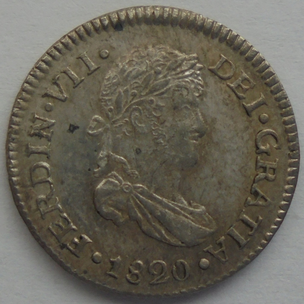 1/2 real  1820. Fernando VII. Guatemala - DEDIT KEKO Dsc09511