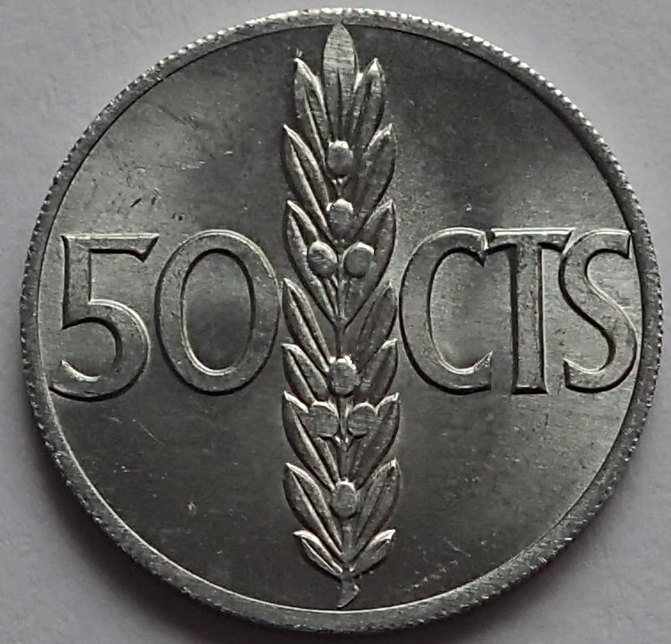 50 Centimos 1966*19*71 Pc300119