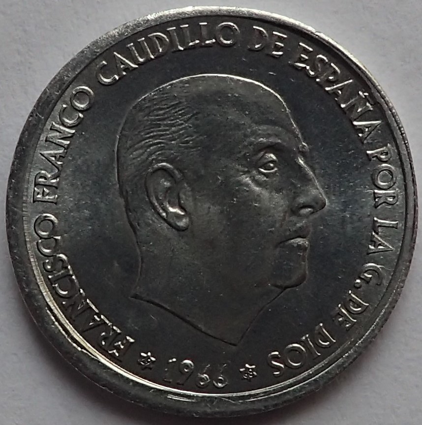50 Centimos 1966*19*68. Estado Español Pc300120