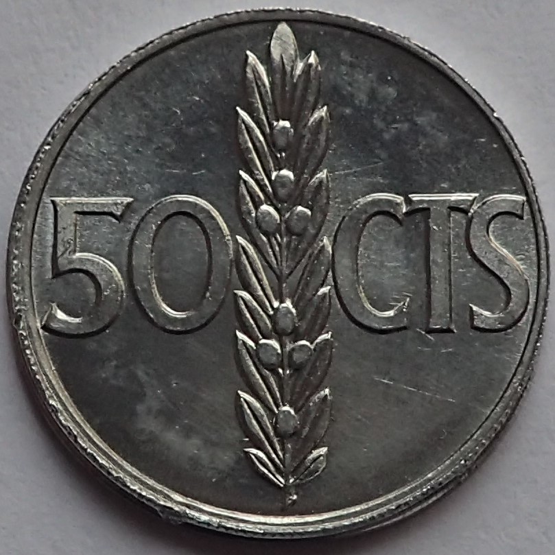 50 Centimos 1966*19*68. Estado Español Pc300123