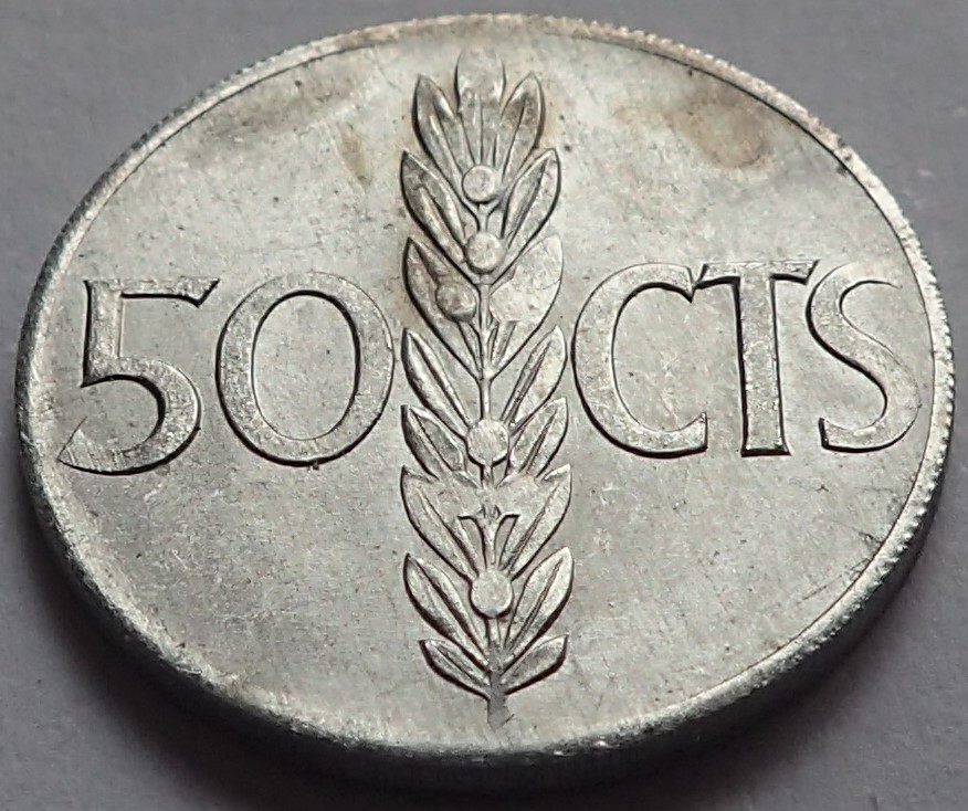 50 Centimos 1966*19*71. Estado Español Pc300225