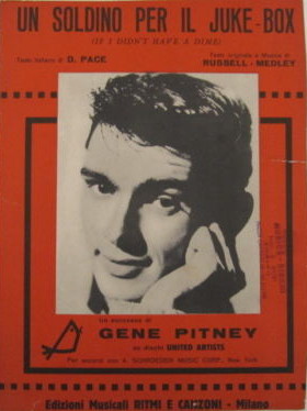 GENE PITNEY - Biografia, Canzoni, Video, Testi