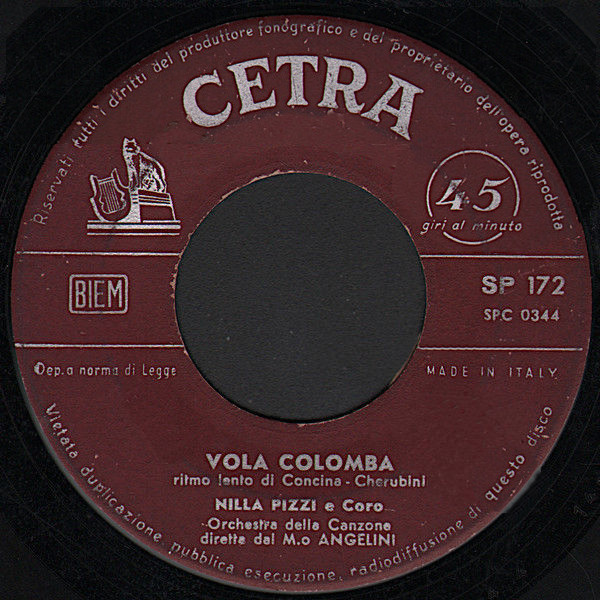 Testi Nilla Pizzi Vola Colomba nlla pizzi - NILLA PIZZI - DISCOGRAFIA (Cover - Video - Testi) - Pagina 14