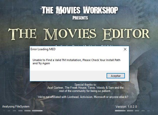 Error en MED: "Unable to find a valid TM installation" 1209