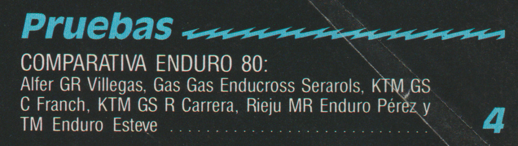 TOP 6 ENDUROS 80cc  1991 Escze203