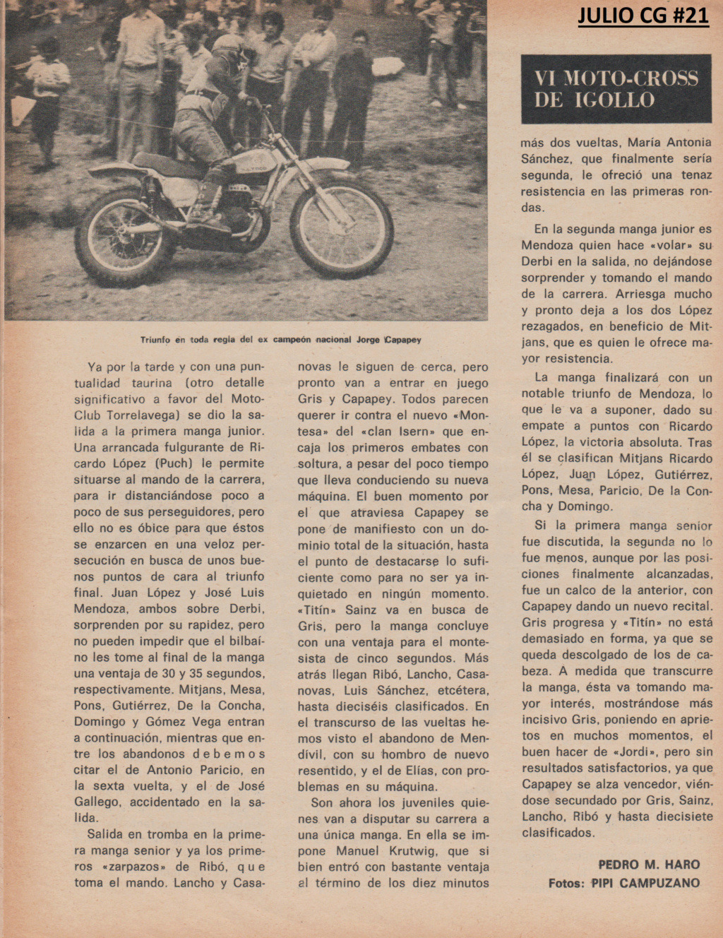 Motocross Igollo 75 cc - 1975 Escze341