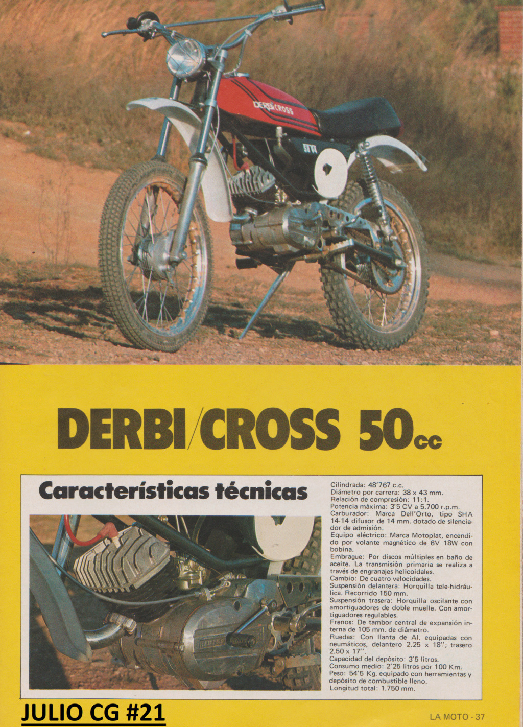 ENSAYO Derbi CROSS 50cc Escze389