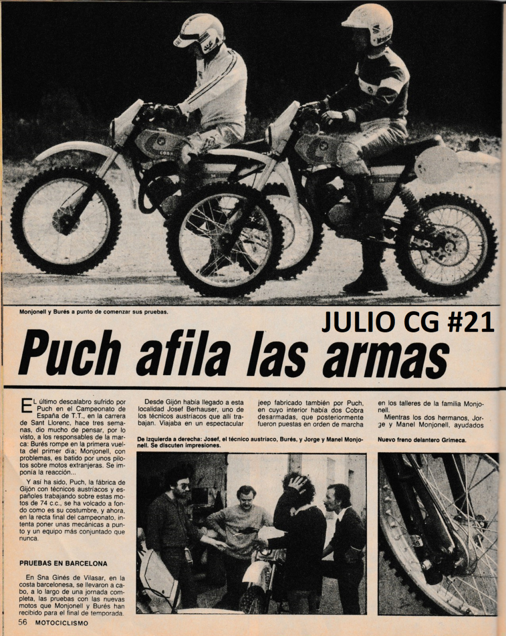 puch h3 -registronex - Puch AFILA SUS ARMAS TT   1980 Escze398