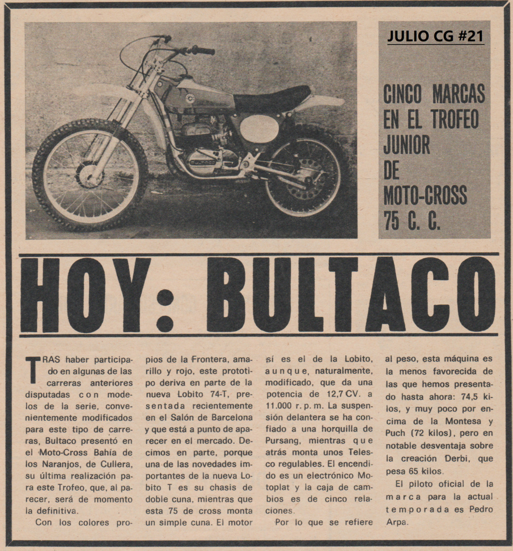 bultaco h3 -registronex - Bultaco ,TROFEO JUNIOR MOTOCROSS 74cc  Escze503