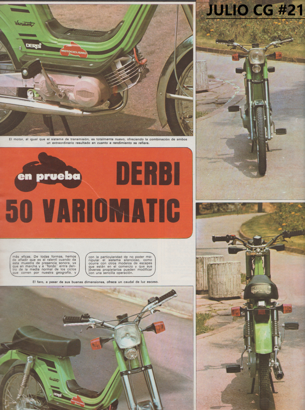 Derbi 50 VARIOMATIC  (Motociclismo 514) Escze510