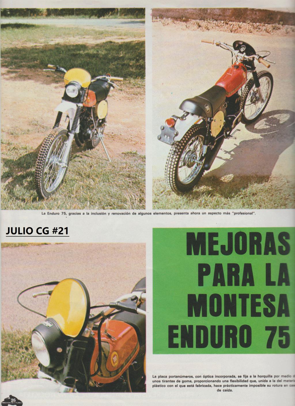MONTESA ENDURO 75.    Motociclismo 516 Escze558
