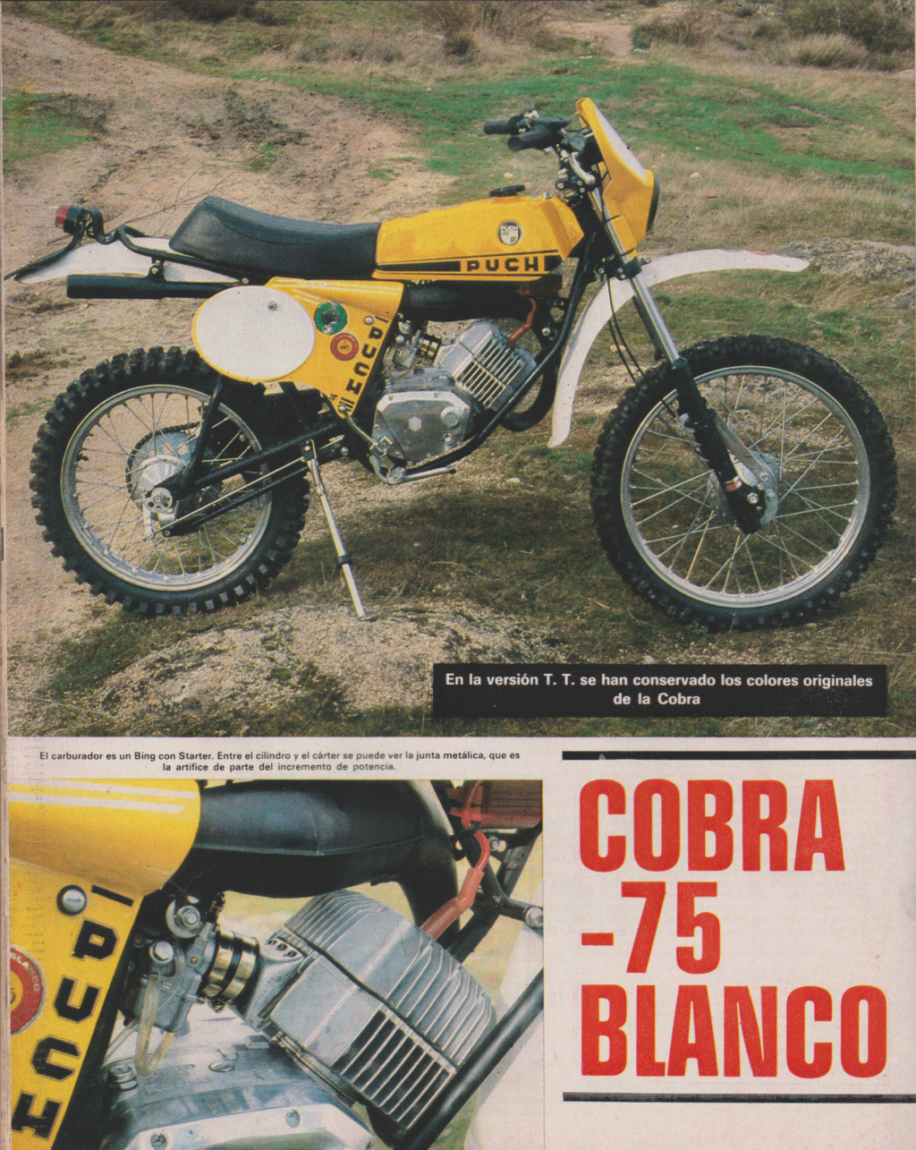 COBRA 75cc BLANCO   Motociclismo 603 Escze566