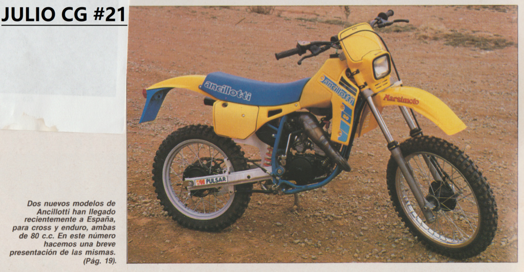 ANCILLOTTI 80   MX / RG  1984 Motociclismo 841 Escze571