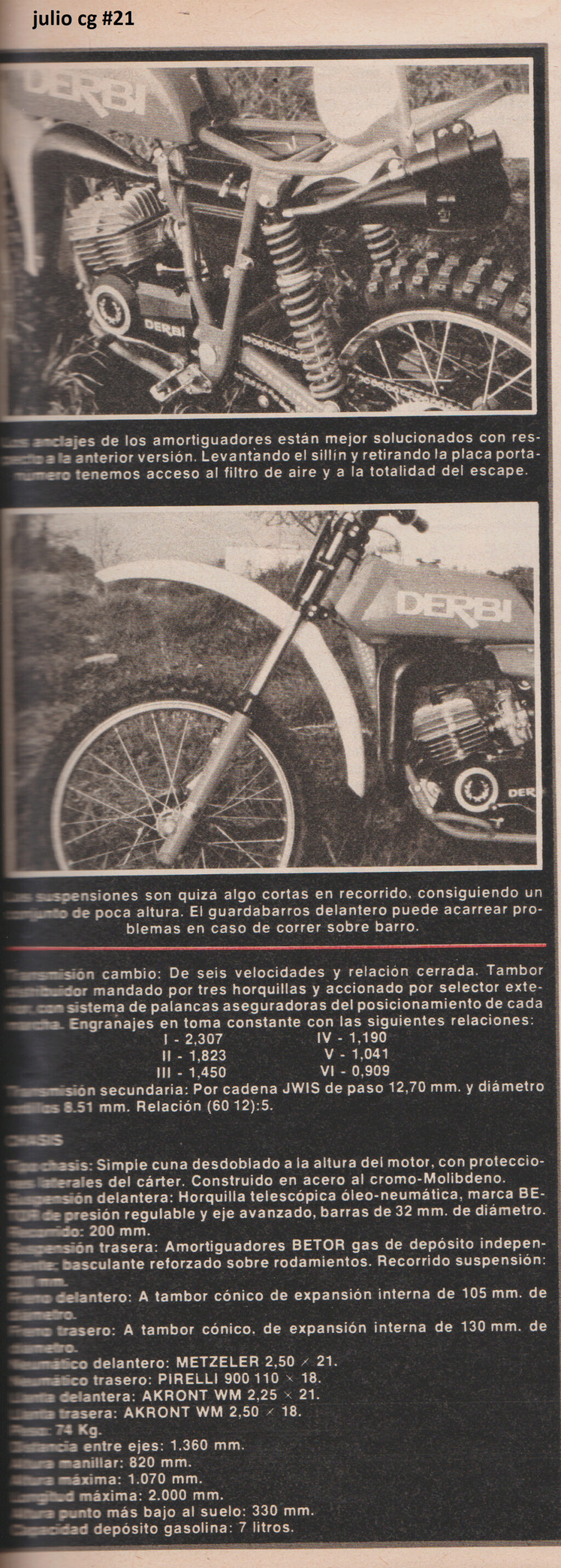 DERBI CR74cc  1980 Esczen12