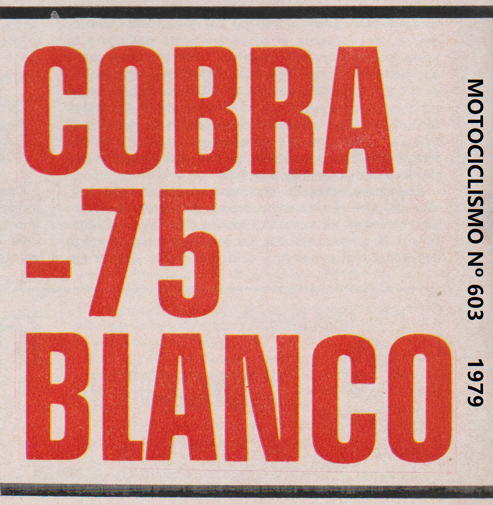 COBRA 75cc BLANCO   Motociclismo 603 Esczen39