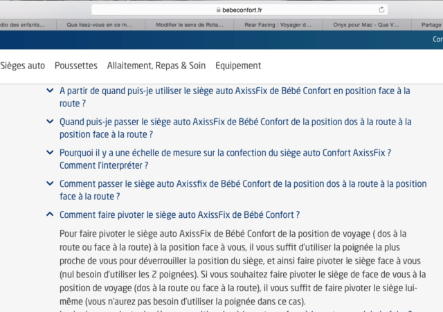 Modifier le sens de Rotation Droite/Gauche Axissfix Captur31