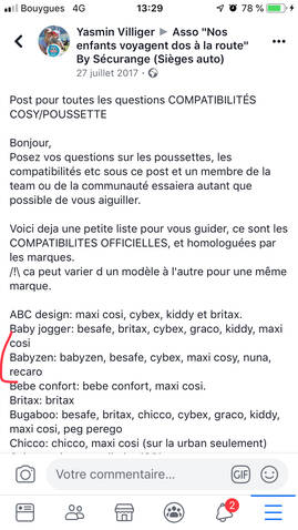 Recherche coque compatible Yoyo,si possible avec base isofix pour siège  auto pivotant ensuite