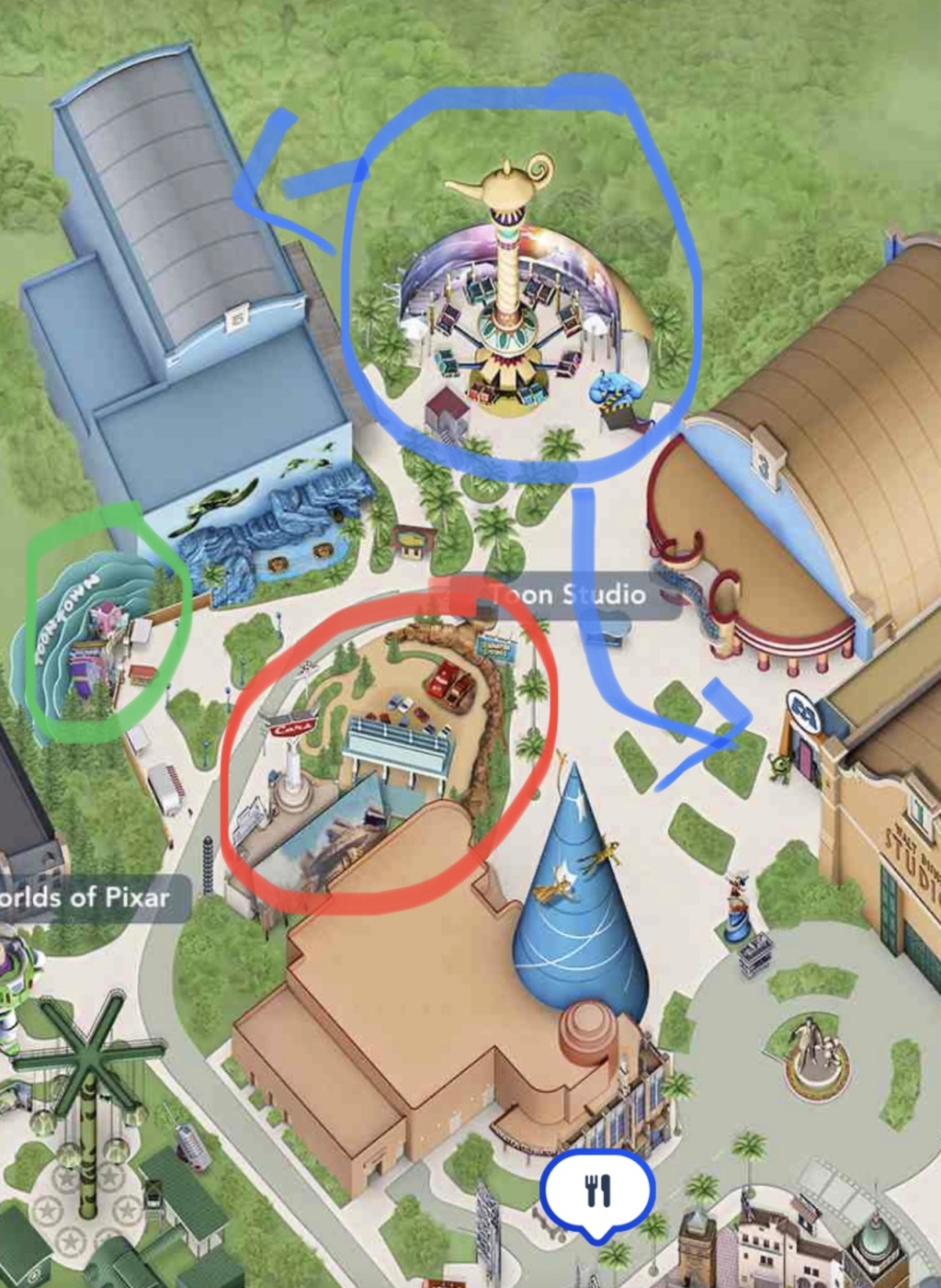 Extension du Parc Walt Disney Studios avec nouvelles zones autour d'un lac (2022-2027) Df18b710