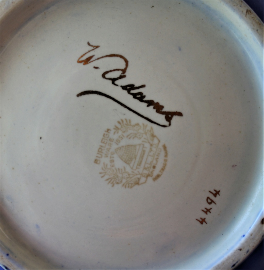 Burleigh ware, Anyone know the potter from the signature W Adams Bowl_m10