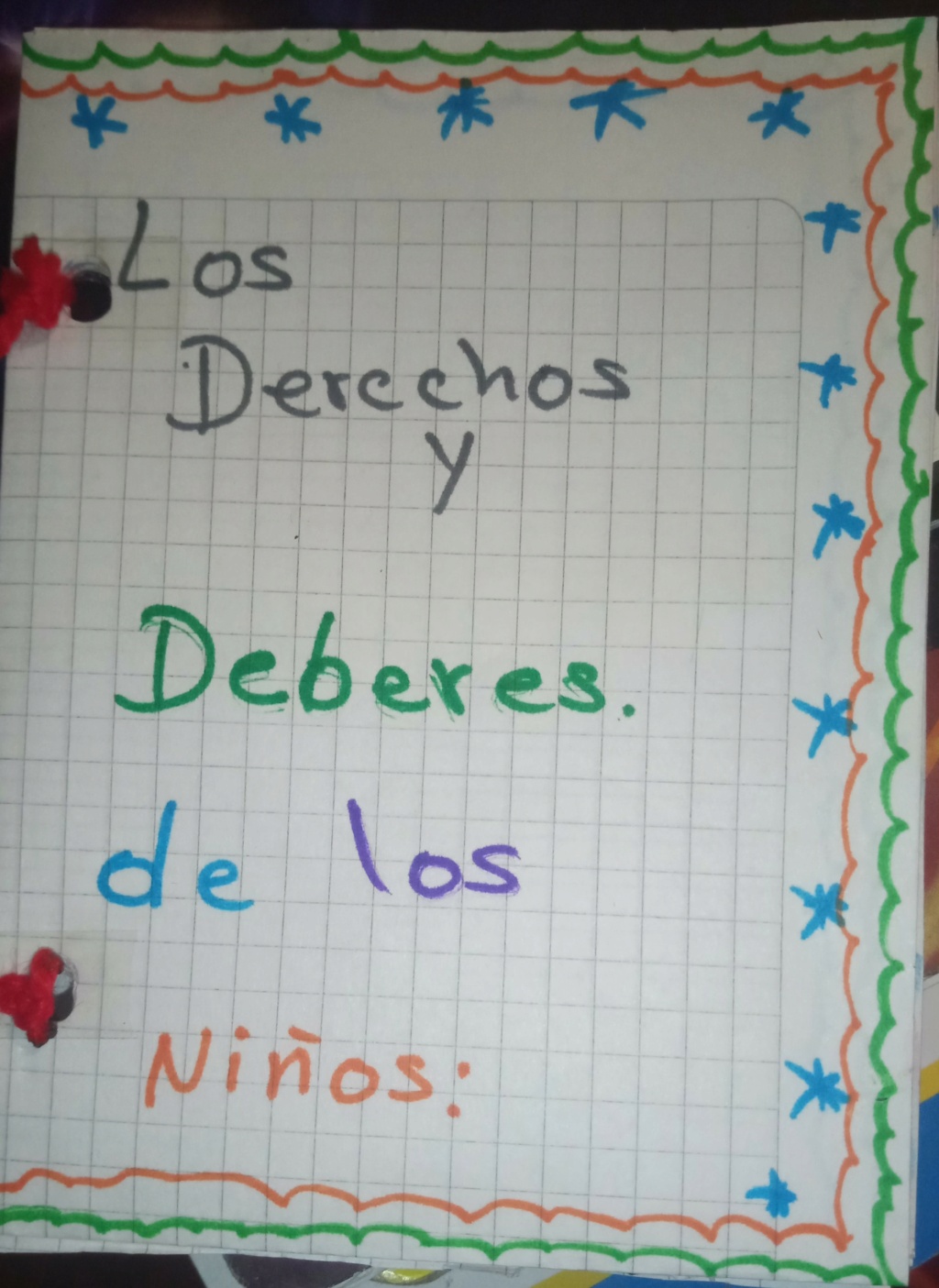 Actividad de los derechos y  deberes de los niños 16286310