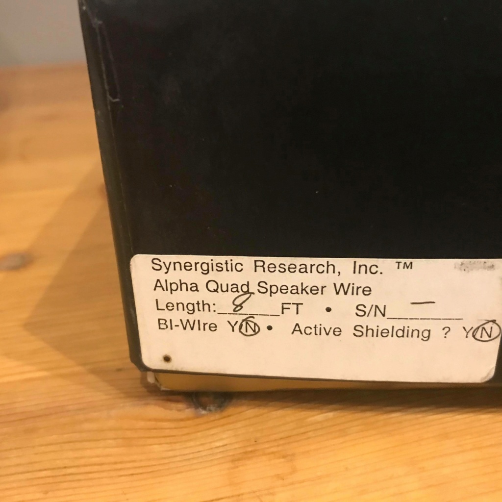 Synergistic Research wires 23933710