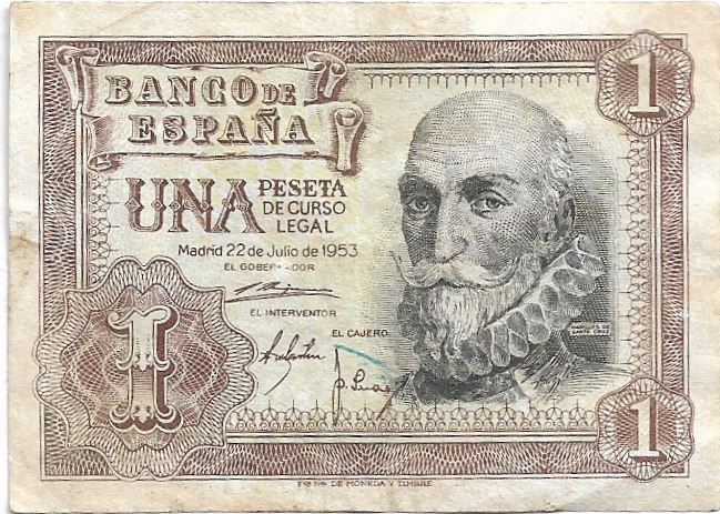 1 peseta España 1953 01-06-16