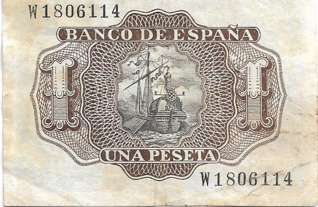1 peseta España 1953 01-06-17