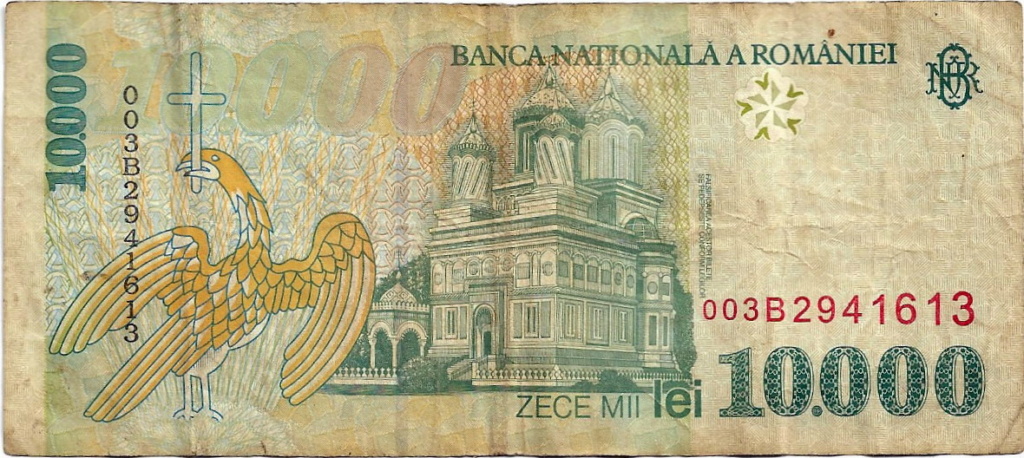 10000 lei Rumania 1999 04-06-11