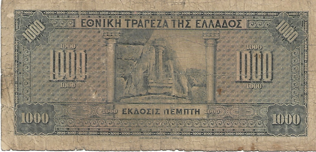 1000 dracmas Grecia 1926 09-06-11