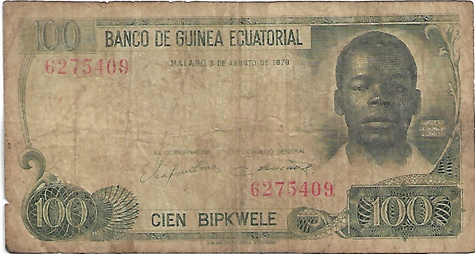 100 Bipkwele 1979 Guinea Ecuatorial 100_bi10