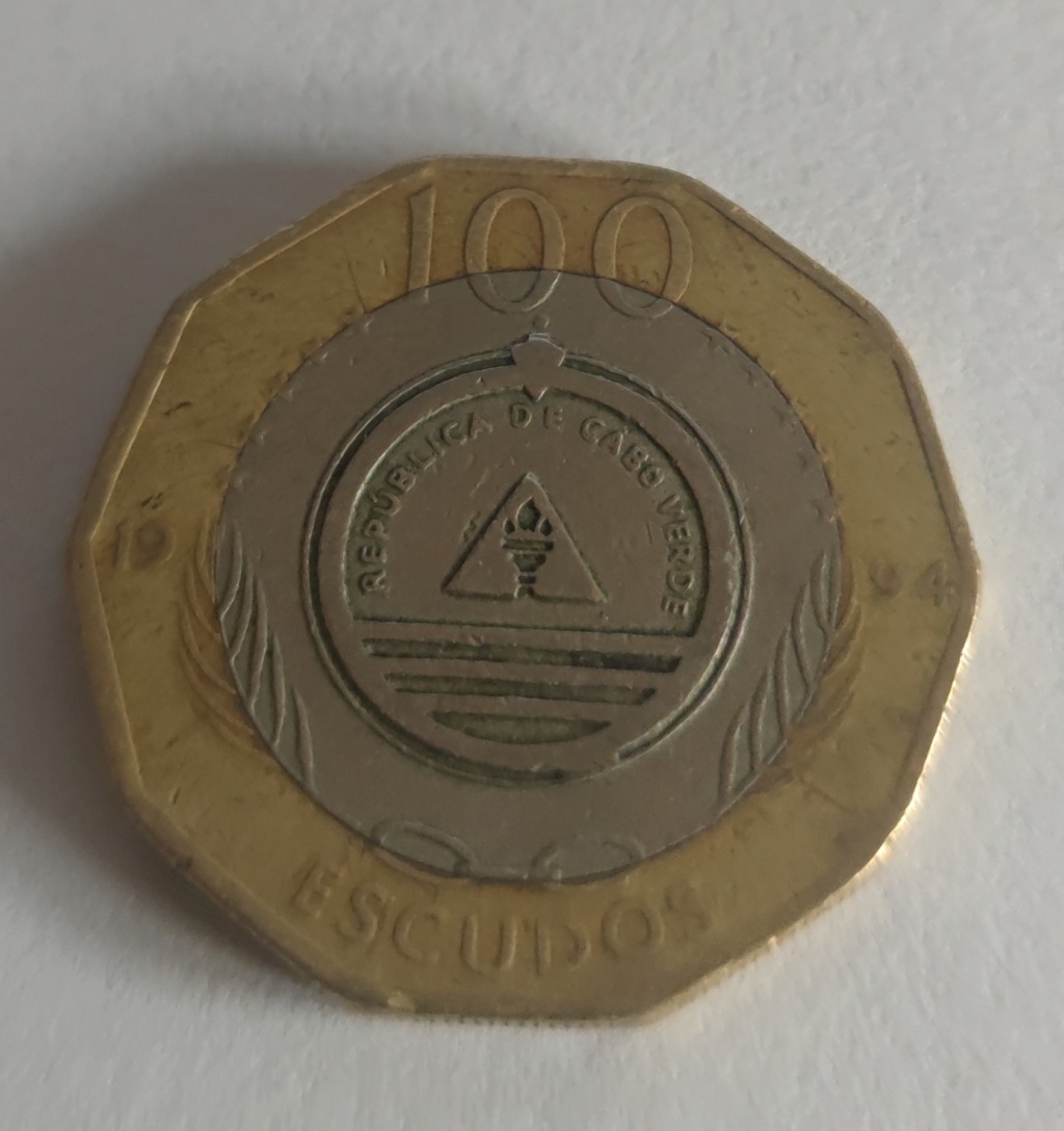 Cabo Verde 100 escudos, 1994 Barcos - Madalan /anillo claro/ 100_es13