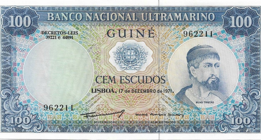 100 escudos 1971 - Guinea-Bisáu - Provincia de ultramar de Portugal - Correlativos 100_es15