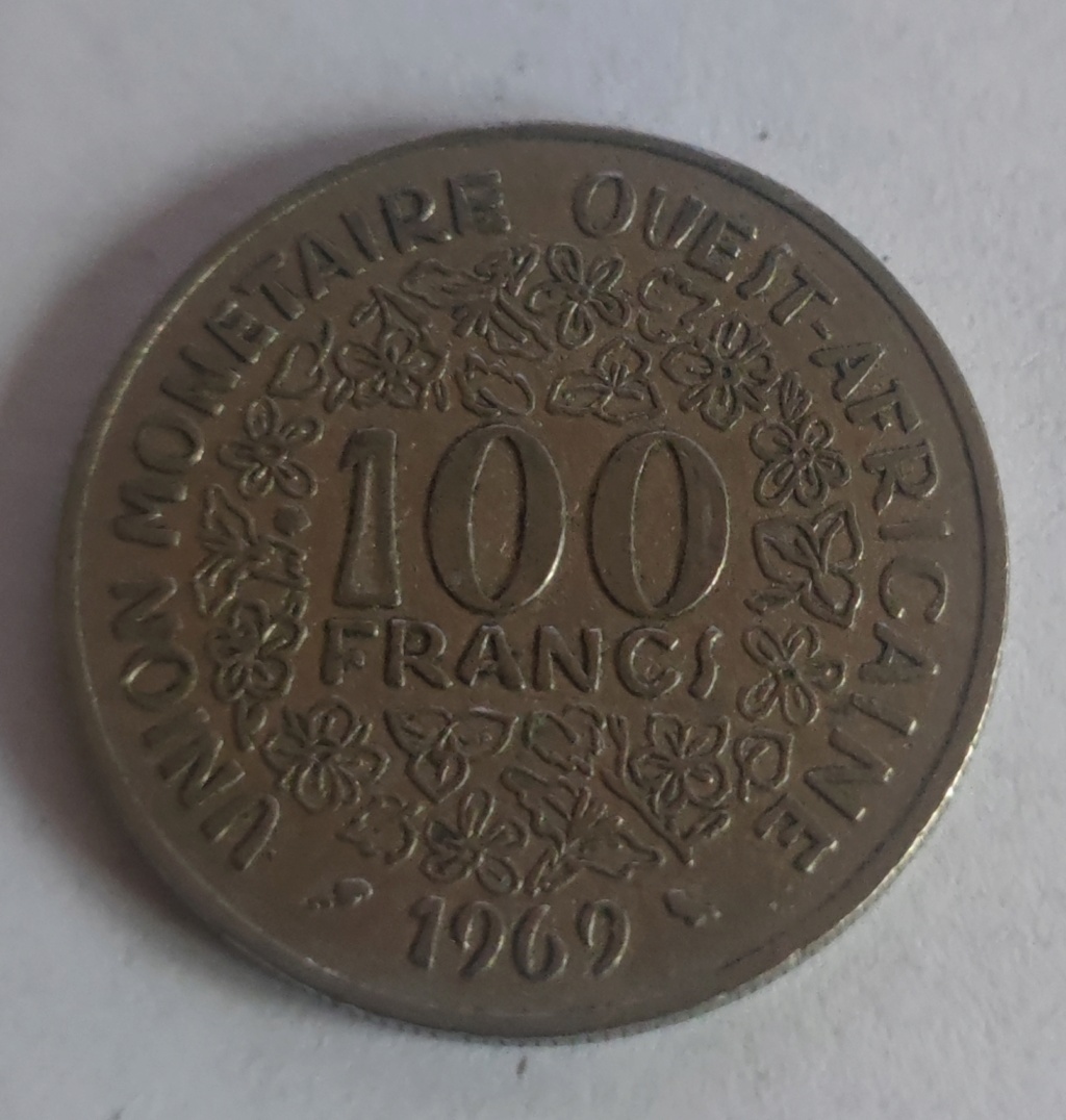 100 Francos 1969 África Occidental (BCEAO) 100_fr34