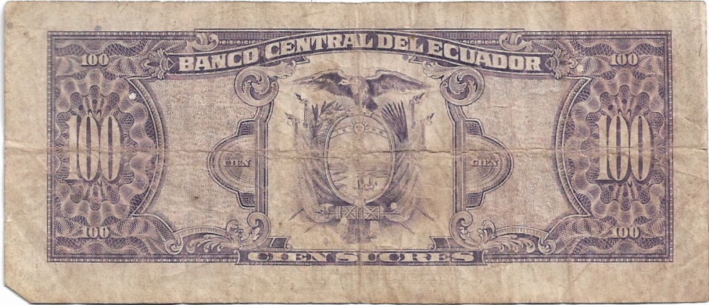 100 Sucres 1997 Ecuador 100_su10