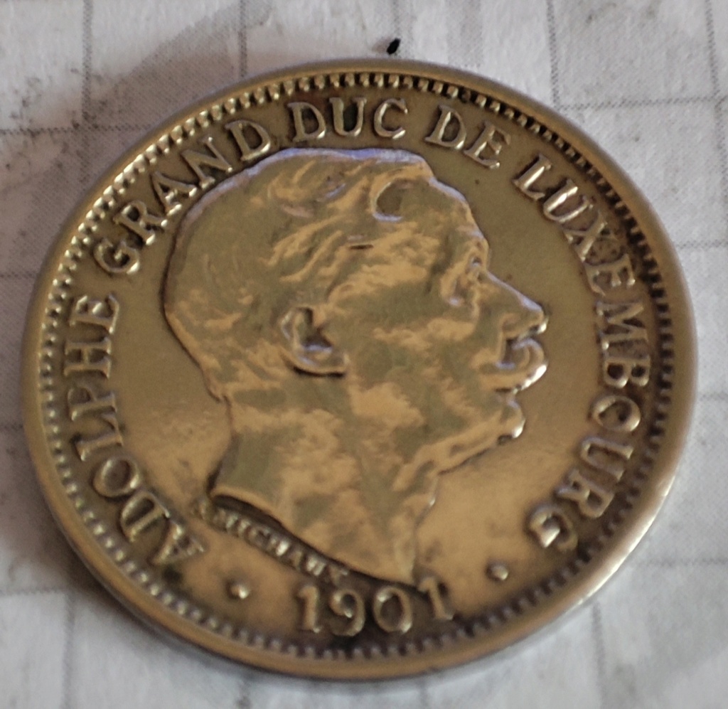 Luxemburgo 10 céntimos 1901 Gran Duque Adolfo 10_cen14