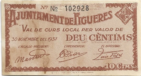 10 Céntimos Figueras 30 Noviembre 1937 14-04-10