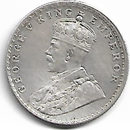 India - Británica 1 rupia 1913 14-12-10