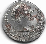 Denario forrado de Trajano. P M TR P COS III P P. Abundancia sentada a izq. Roma. 15-11-11