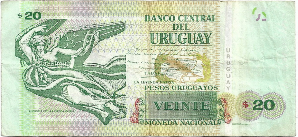 20 pesos Uruguay 2018 "Juan Zorrilla de San Martín 16-04-11