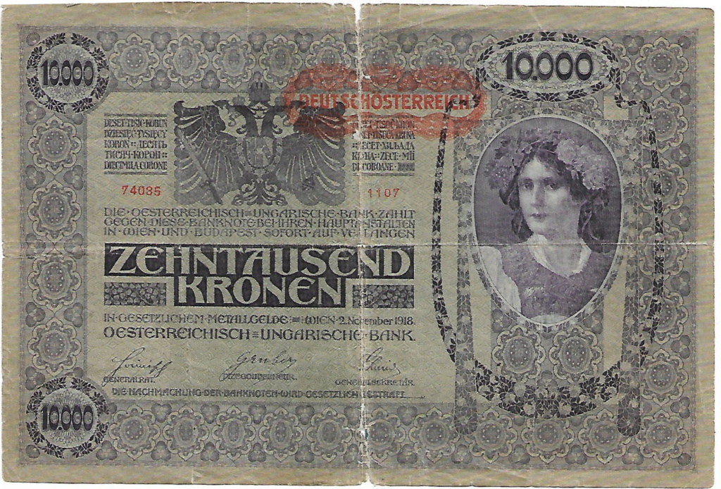 10.000 Kronen Imperio Austro Hungaro, 1918 16-12-10