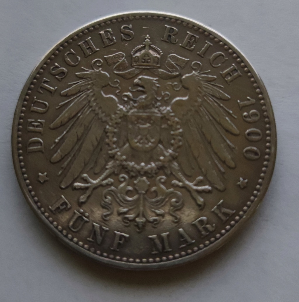 Alemán (Imperio) 5 marcos 1900 16385513