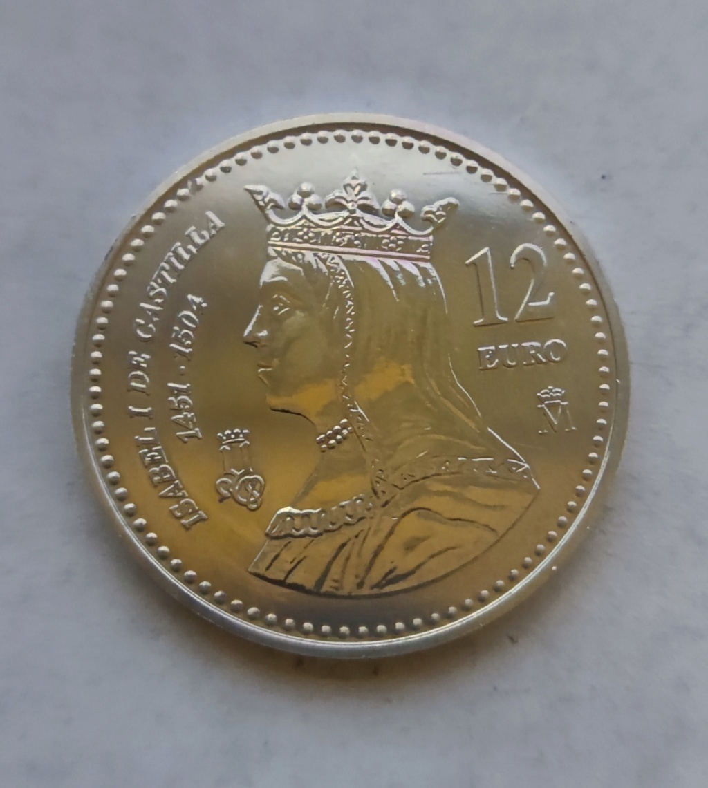 España 12 euros 2004 500º aniversario de la muerte de Isabel I 16431512